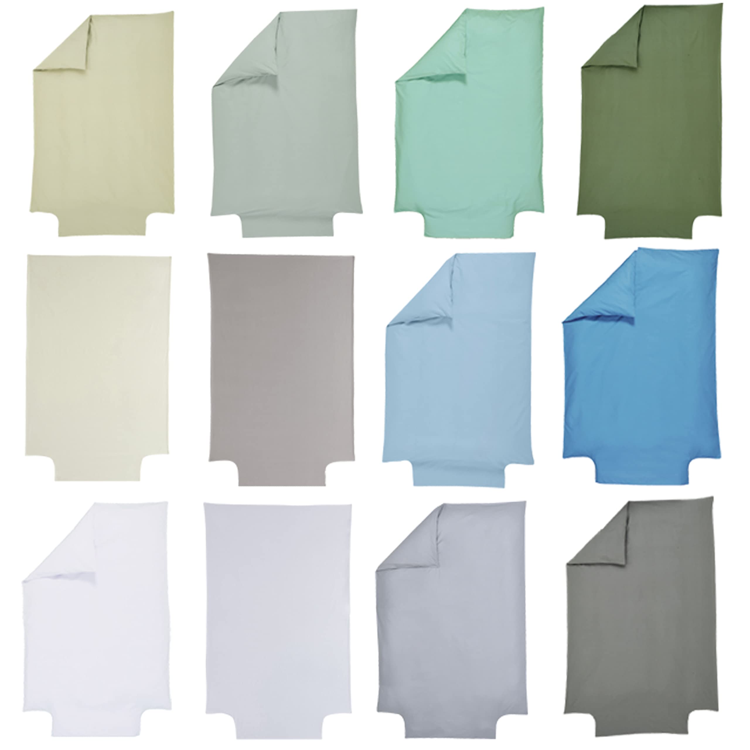 P'tit Basile Housse de Couette 100x135 ou 100x140 cm - 100% Coton Bio 57 Fils certifié sans substances nocives - Vert Kaki - Idéal pour lit bébé 60x120 70x140 cm - Rabat pour Border
