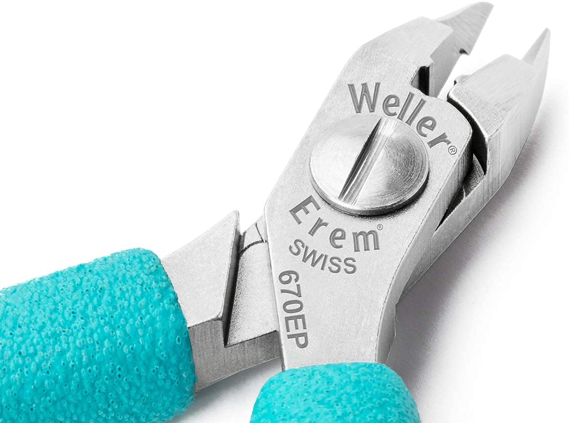 Weller Erem 670EP Cortador con Punta, Cabezal Corto y Recto, Aaligerado