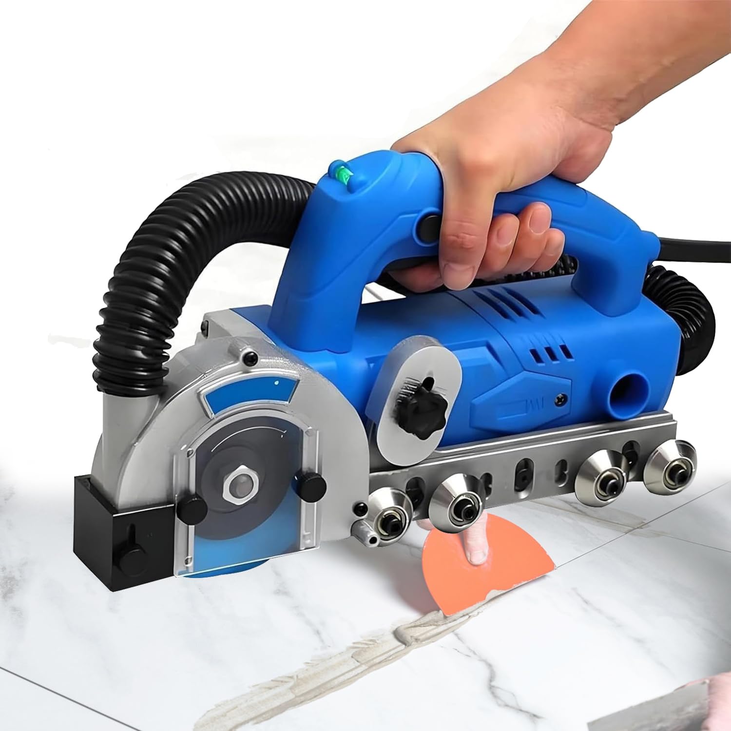 Limpiador eléctrico de azulejos, máquina portátil de limpieza de huecos de azulejos, rebote automático para mantenimiento de costuras, limpiador de grietas de 2 mm