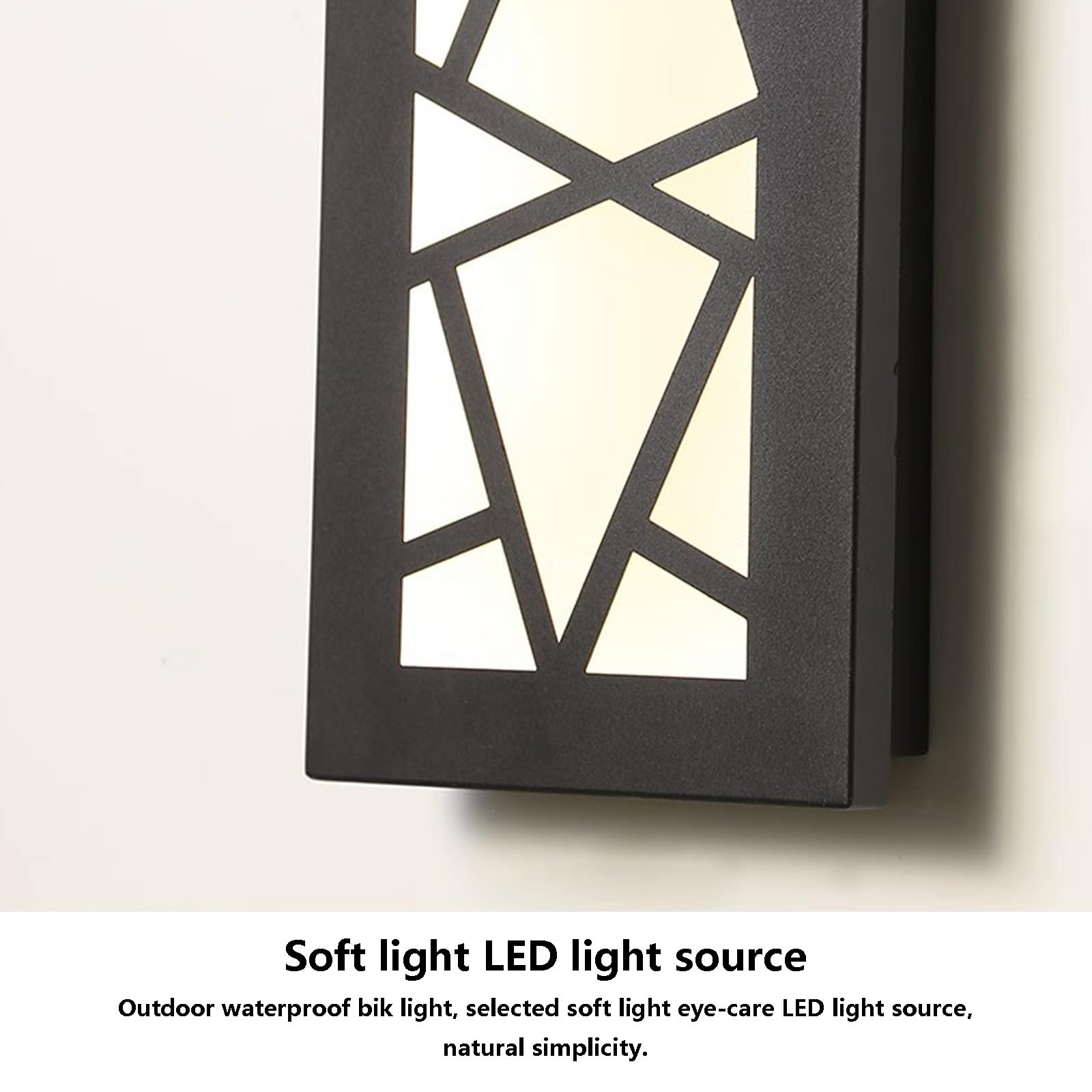 Wodoodporna zewnętrzna lampa ścienna LED IP65, długa taśma, lampa ścienna do ogrodu, nowoczesna dekoracja tarasu, czarna żelazna ściana na taras, do willi, korytarza