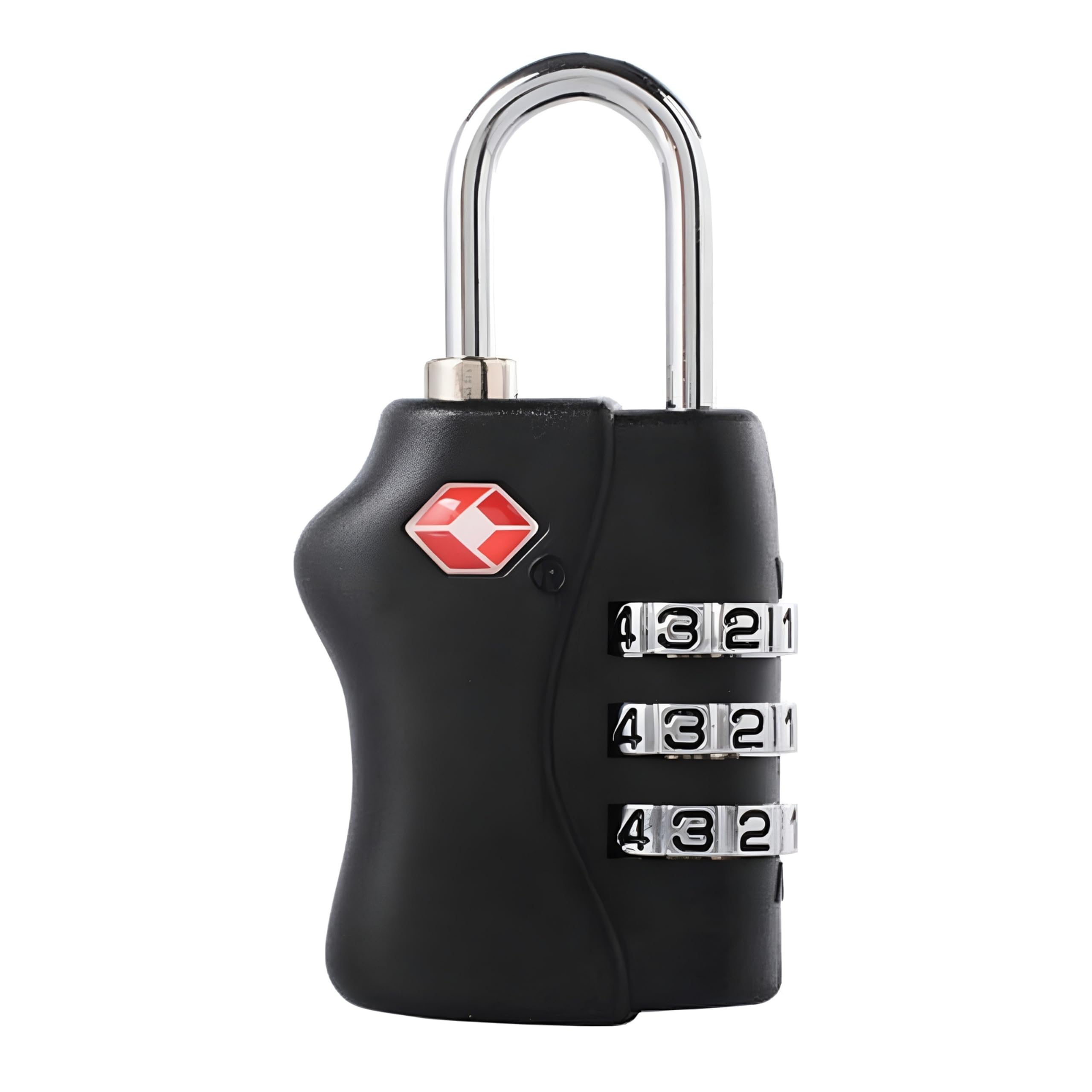 Shatchi 1Pc Black Tsa Approved 3 Digit Combination Luggage Lock 1 Pack Black - Resettable Travel Padlock For Suitcases Backpack & Gym Locker Security, Travel Accessories And Holiday Essentials