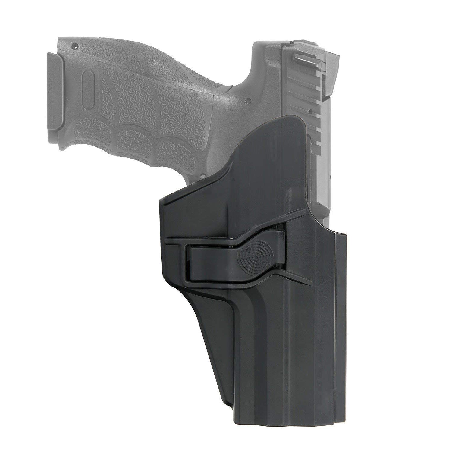 efluky HK Gürtelholster Holster Pistole HK USP Holster Fit H&K USP 9mm/.40 Full Size, Belt Clip 60° Einstellbar