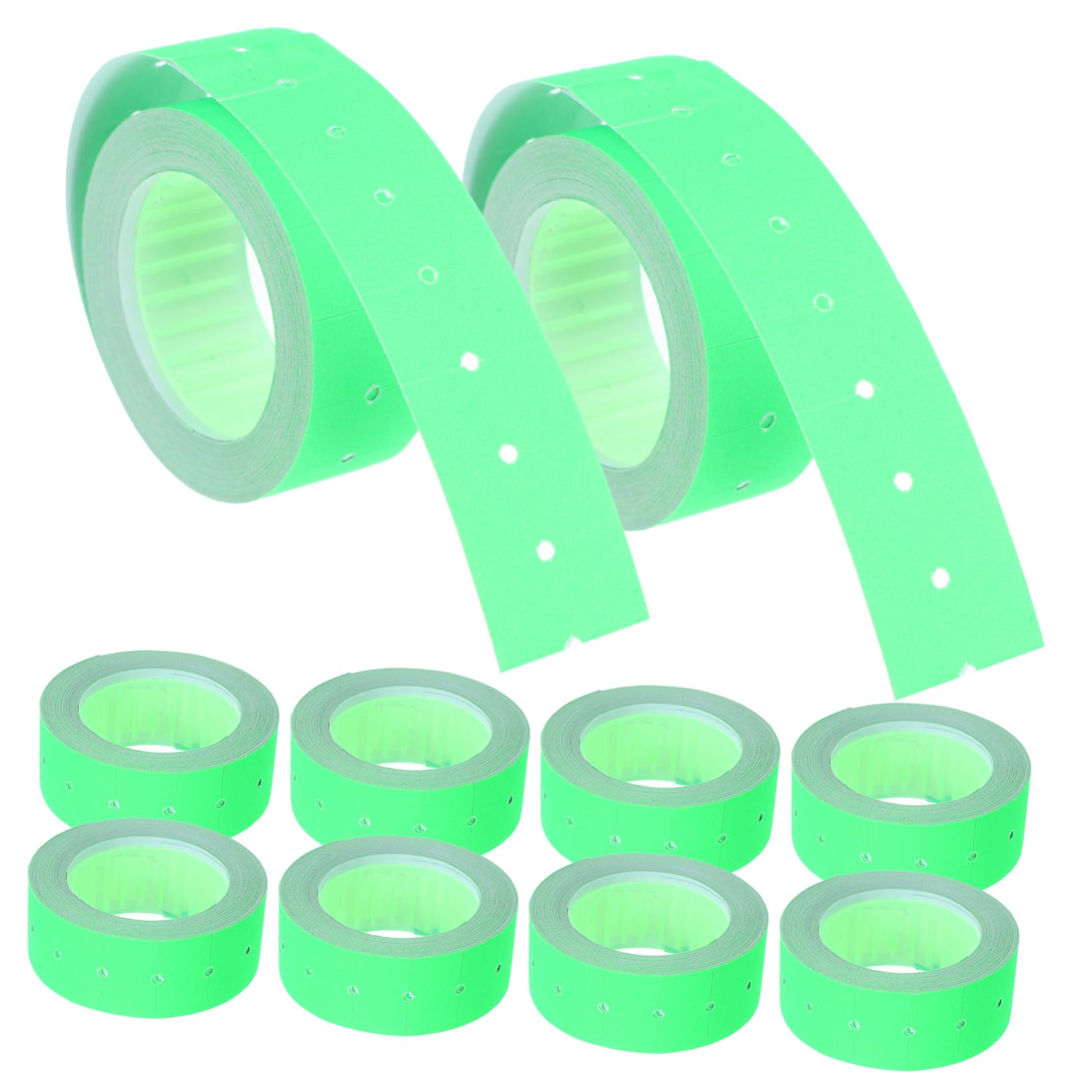 GRIRIW 5000pcs Maker Label Paper Cost Label Paper Tags for Garage Tags for Stores Supermarket Tag Paper Marker Label Adhesive Tag Shop Tags Light Green