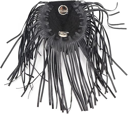 Miniatura 6 de Cuero borla hombro Epaulette insignia punk blazer hombro charreteras broche pin escenario Performace hombro accesorios para hombres y mujeres 2