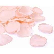 Penta Angel Silk Rose Petals 100Pcs Satin Flower Petals for Wedding Flower Girl Basket Table Centerpieces Scatter Confetti Bridal Shower Party Decoration Blush