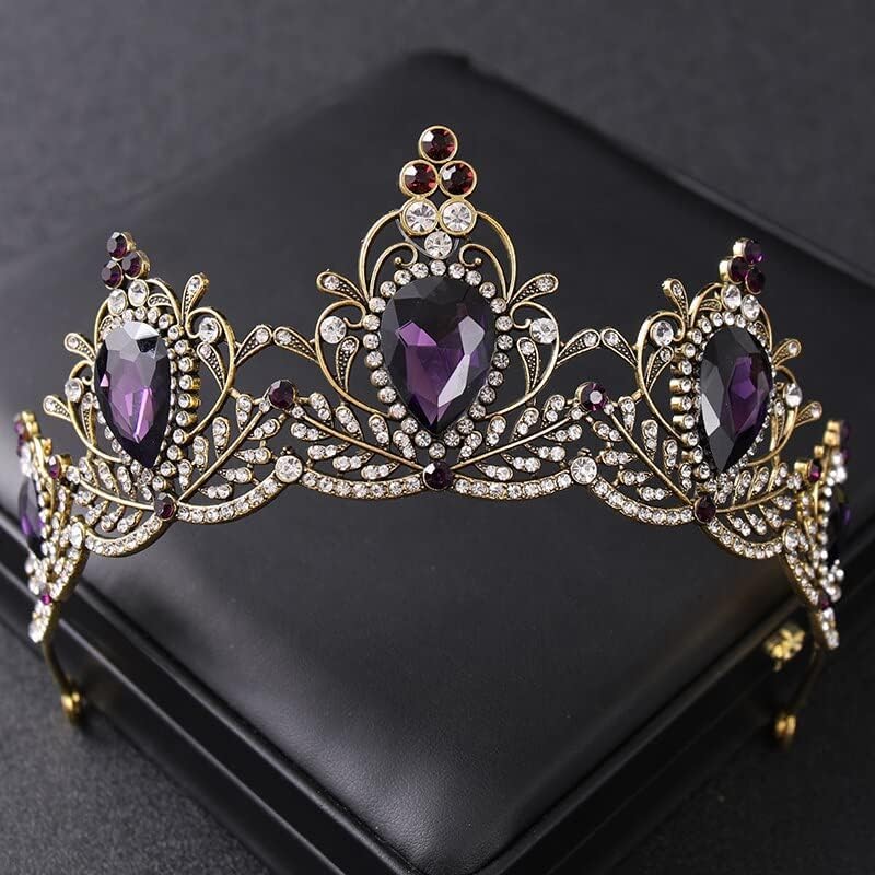 Diamentowa Tiara kryształowe korony i tiary Vintage Rhinestone balowa korona Tiara Diadem dla kobiet ślubne akcesoria do włosów dla panny młodej biżuteria