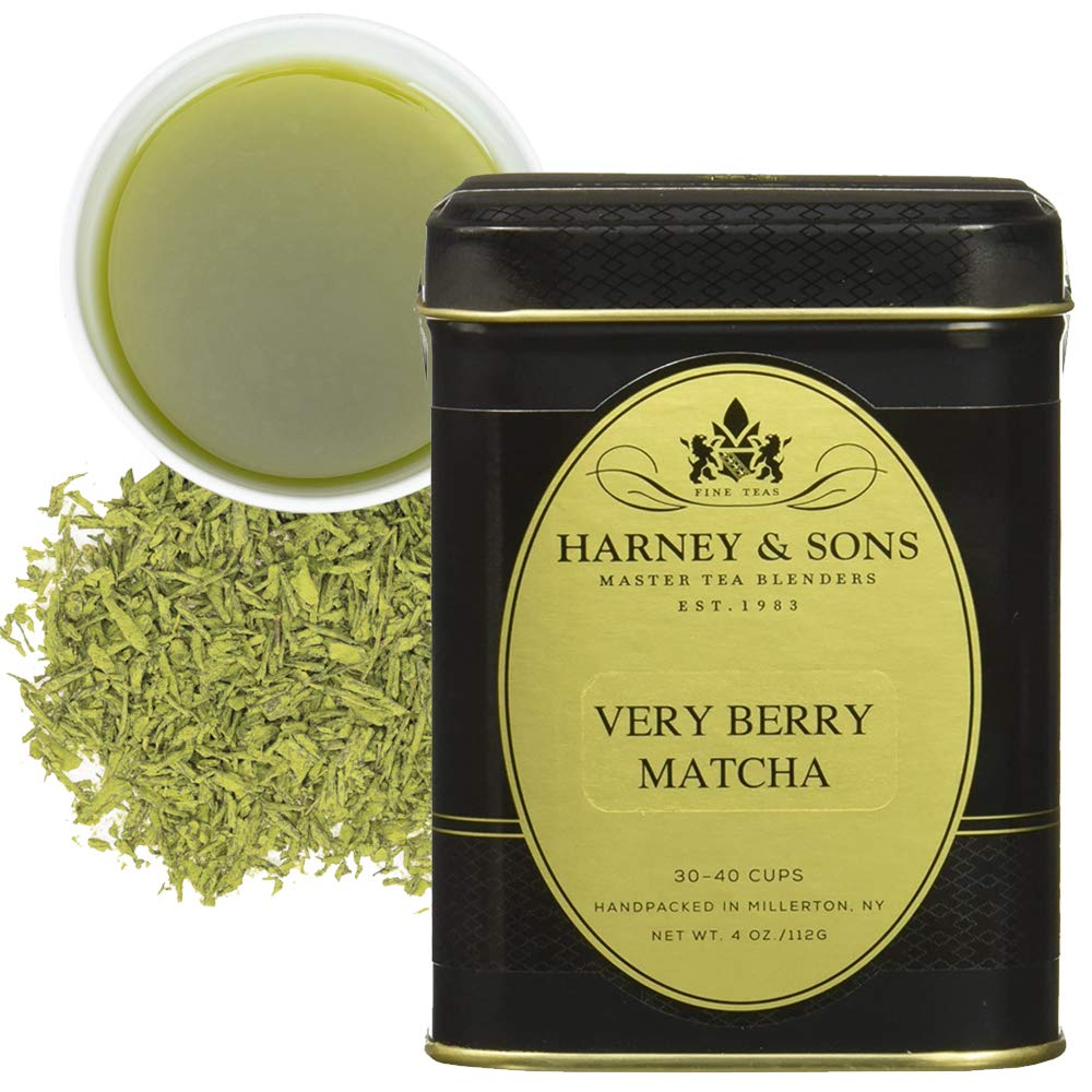 Harney Sons Very Berry Matcha Tea Berry Flavored 4 oz Tin