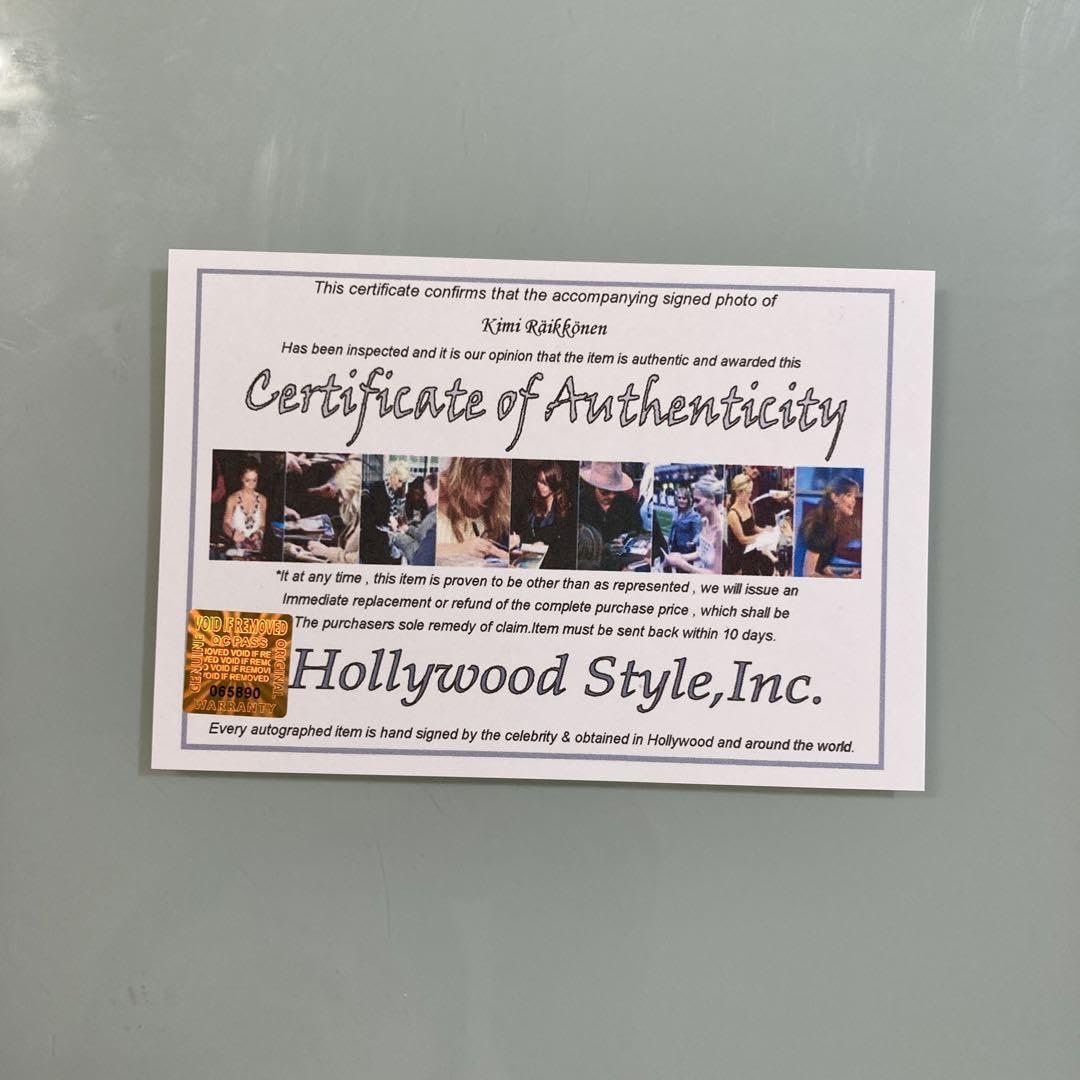 キミ・ライコネン直筆サイン入り2Lサイズ写真…Kimi Räikkönen… 【公式