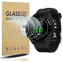 Diruite 4-Pack for Garmin Forerunner 55 Screen Protector Tempered Glass for Garmin Forerunner 55 Smart Watch [2.5D 9H Hardness][Anti-Scratch][Optimized Version]