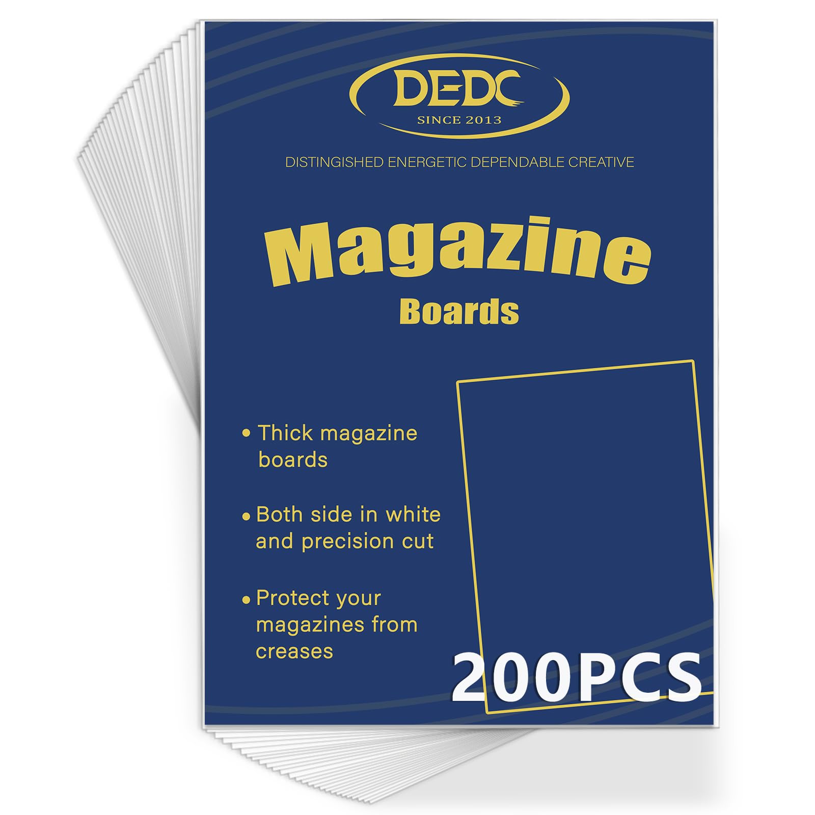 200 Pcs Acid-Free Backing Boards Only - Rigid Magazine & Comic Book Support Boards, for Replacement or Enhanced Protection (21x29cm)