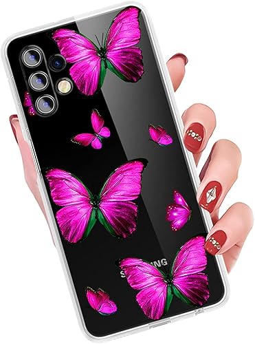 Miniatura 6 de Funda para Galaxy A32 5G, Samsung A32 5G Linda funda, transparente y flexible parachoques TPU suave goma silicona funda para teléfono para Samsung