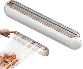 Embalaje de alimentos Cortter, Dispensador de envoltura Cling | Slicer for Food Service Film | Cortador dispensador de envoltura magnética para cocina, para revestimiento de platos, restaurante,