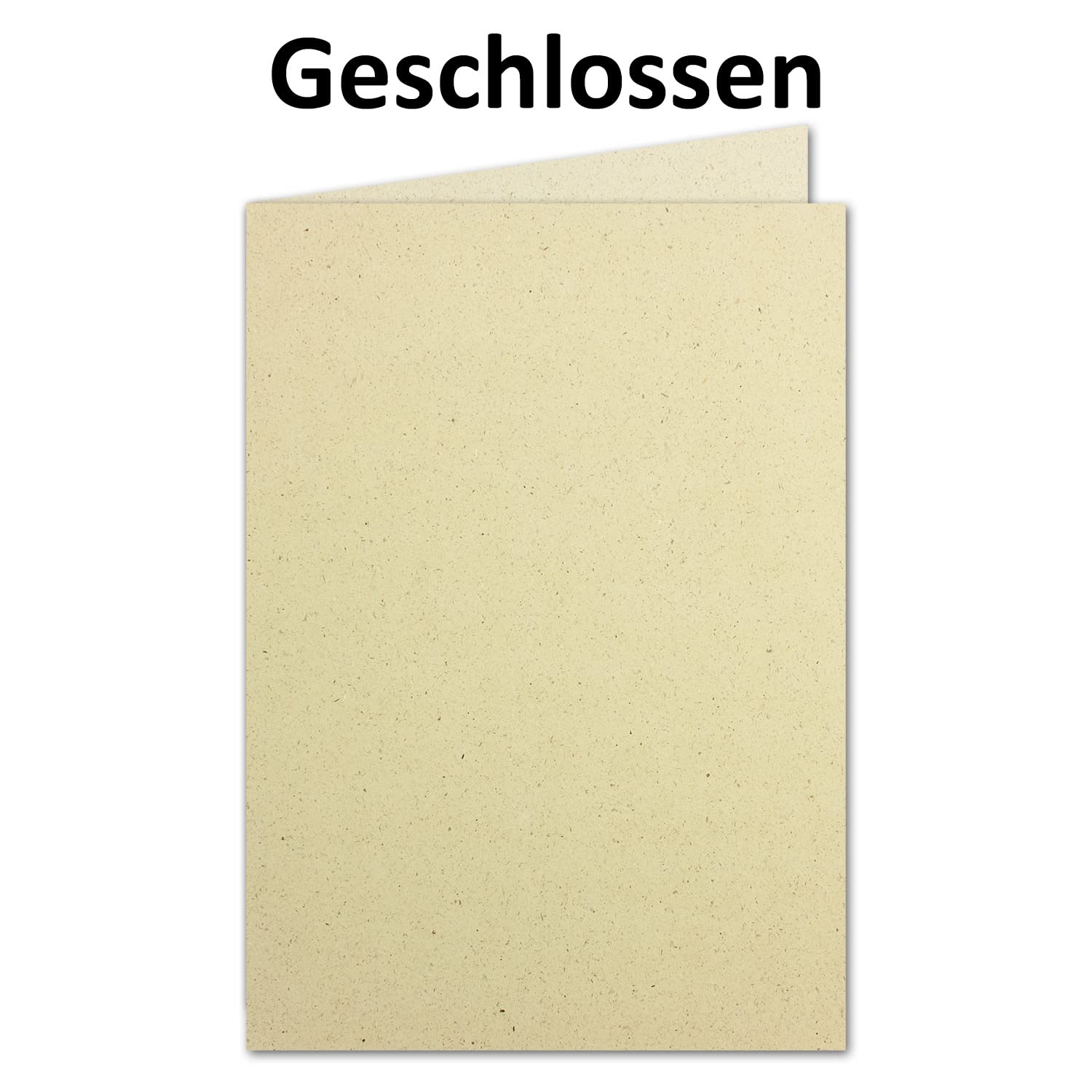 400 tarjetas plegables ecológicas de papel de hierba DIN A6, 10,5 x 14,8 cm, papel reciclado de 280 g/m², papel para manualidades ambiental para invitaciones y tarjetas de felicitación