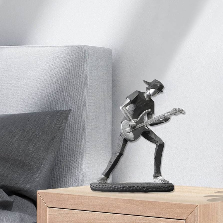 Amazon.co.jp: ロックバンド像、ミュージシャンプレイフィギュア彫刻