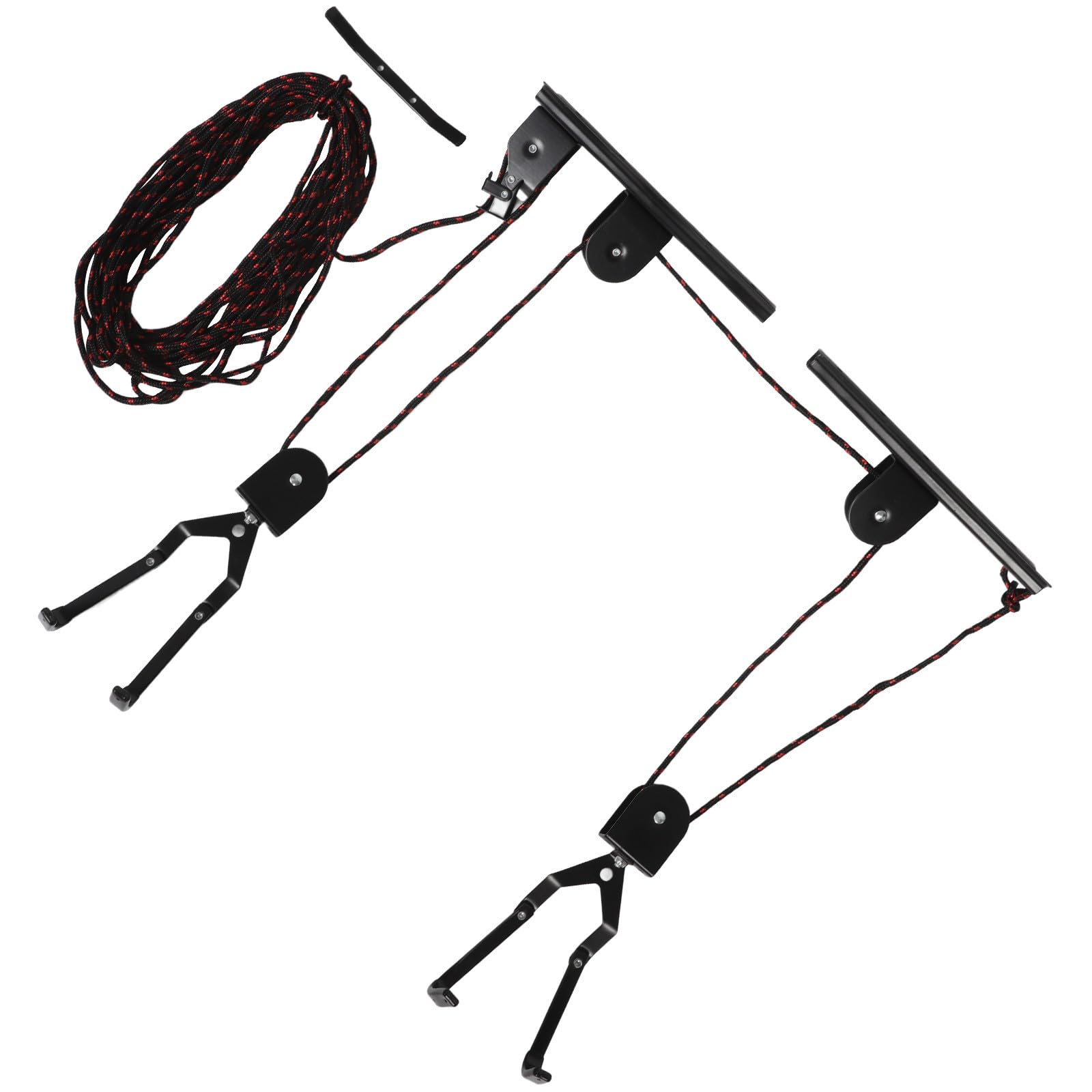 LIFKOME Ganchos para Colgar Bicicletas en Garaje de Acero Negro Soporte Resistente para Cargas Pesadas y Fácil Instalación, Adecuado para Almacenamiento en Casa