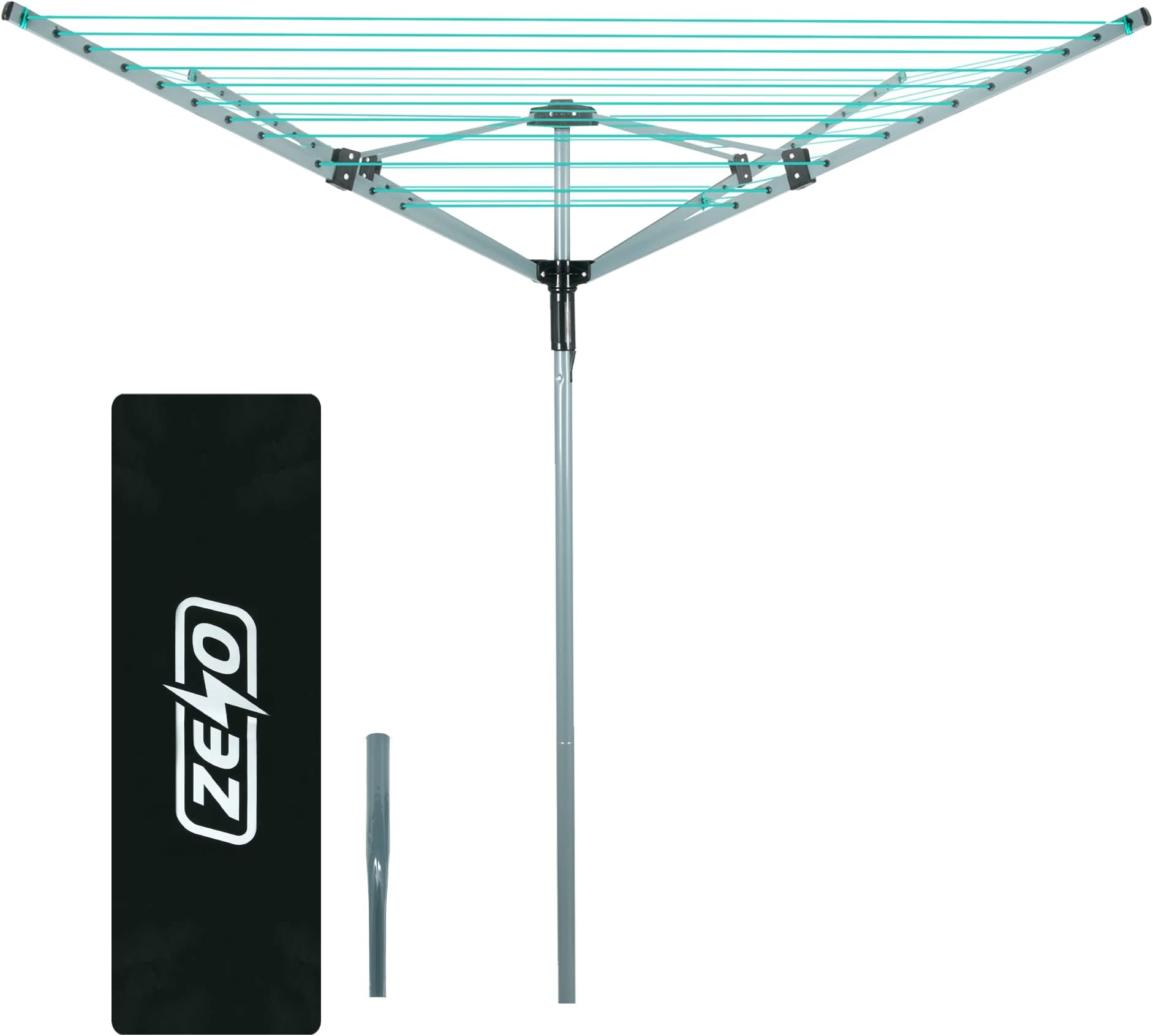 Abaseen Rotary Washing Lines Outdoor, Heavy Duty Folding 4 Arm 50 Meter