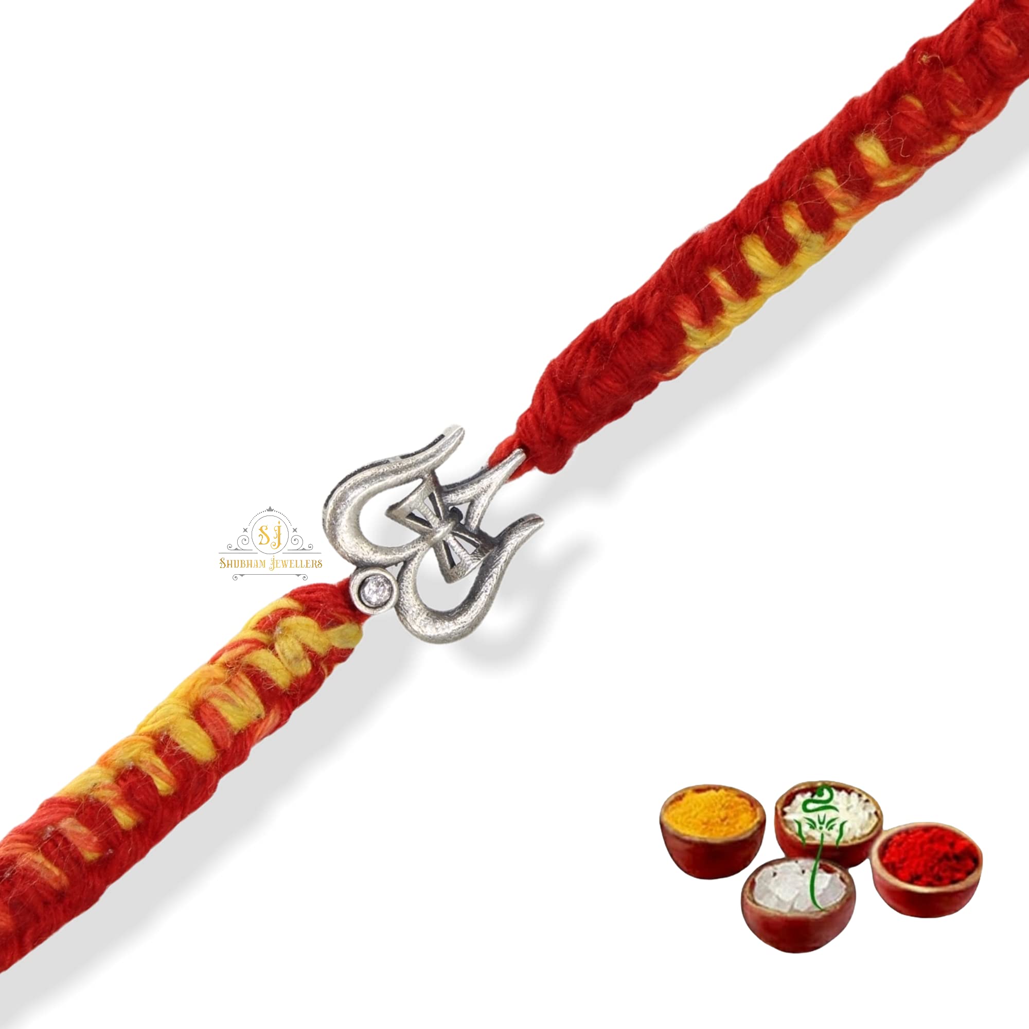 SJ SHUBHAM JEWELLERS Pure 925 Sterling Silver Rakhi for brother Charm Bracelet Raksha Bandhan With Pure Cotton Thread For Men, Boys, Rakhis Dmaruintr (B0C28N7Z2K) Amazon Price History, Amazon Price Tracker