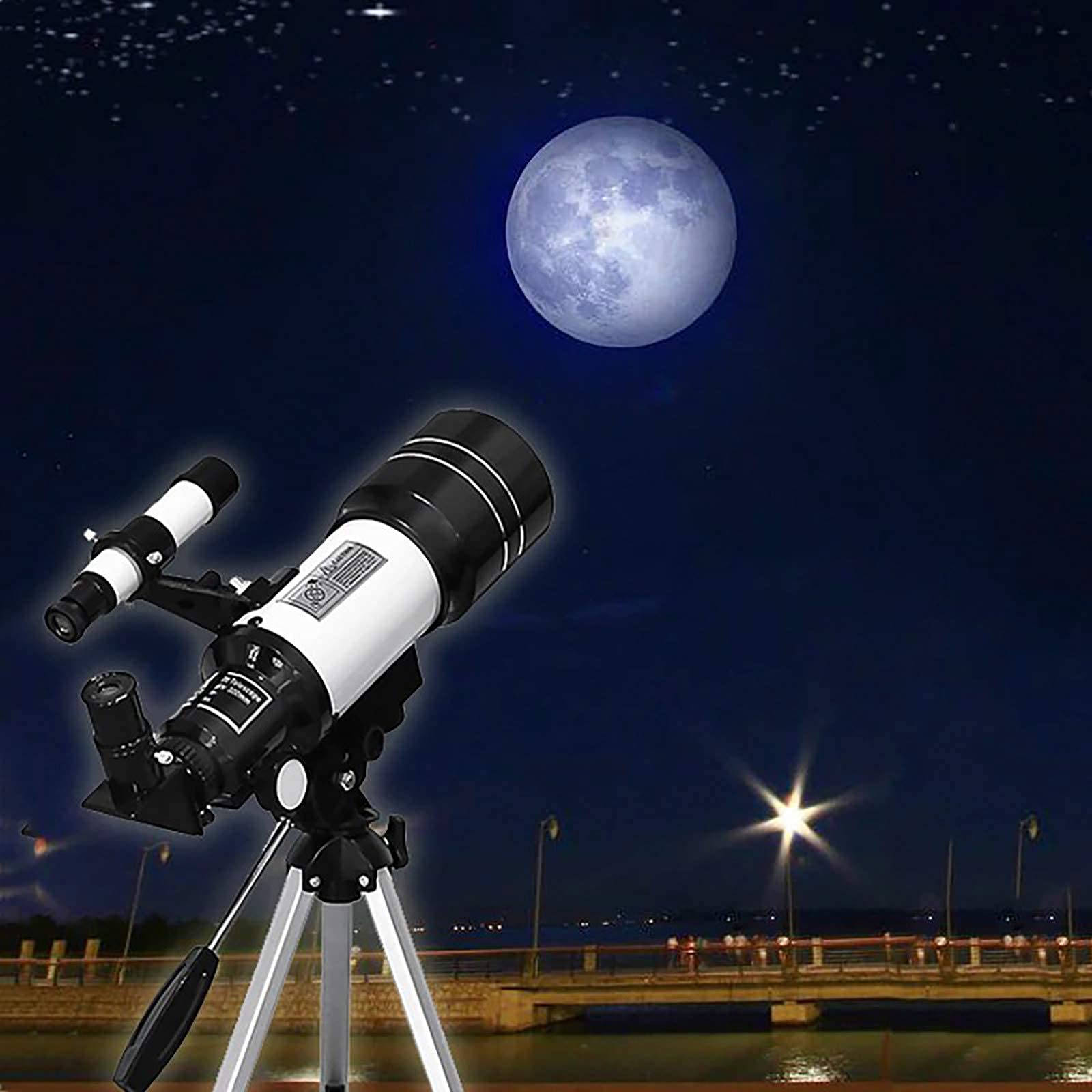 Teleskop dla astronomii dla dzieci śli początkujący, szybki teleskop refraktorowy dla astronomii 70 mm Aperture 400 mm Telescope z statywem