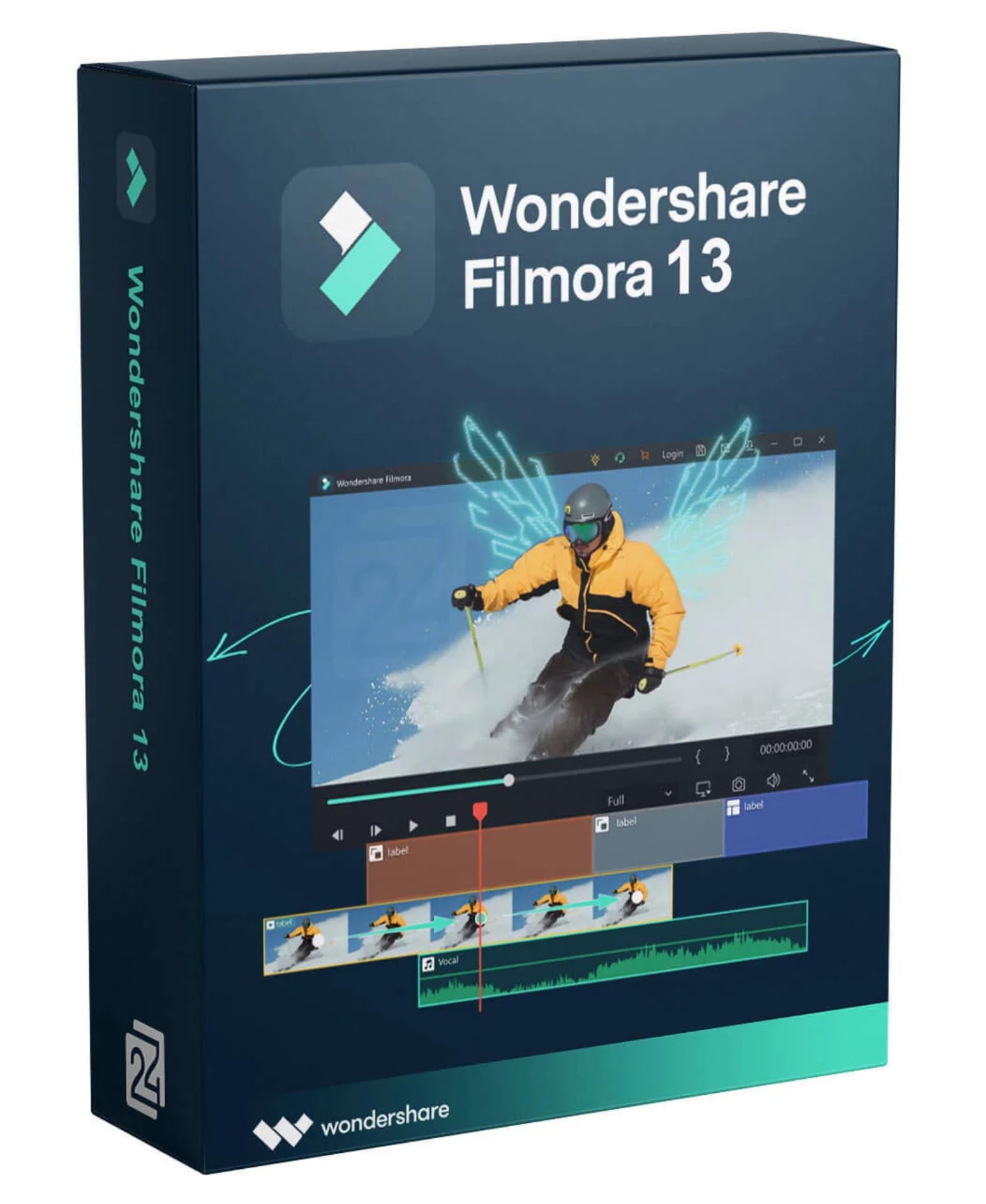 Wondershare Filmora 13 | WIN | 1 Gerät | (Product Keycard) Lebenslange Lizenz | Aktivierungscode per Post