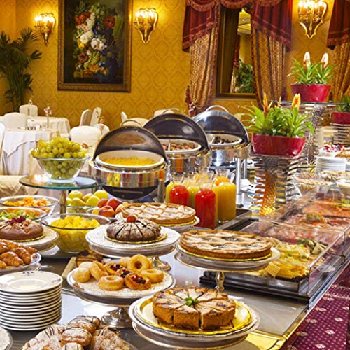 HSBAIS Speisenwärmer Buffetwärmer, 6 Qt Edelstahl Chafing Dish Runde Roll-Laden Warmhaltebehälter mit Deckel Satz w… – Bild 7