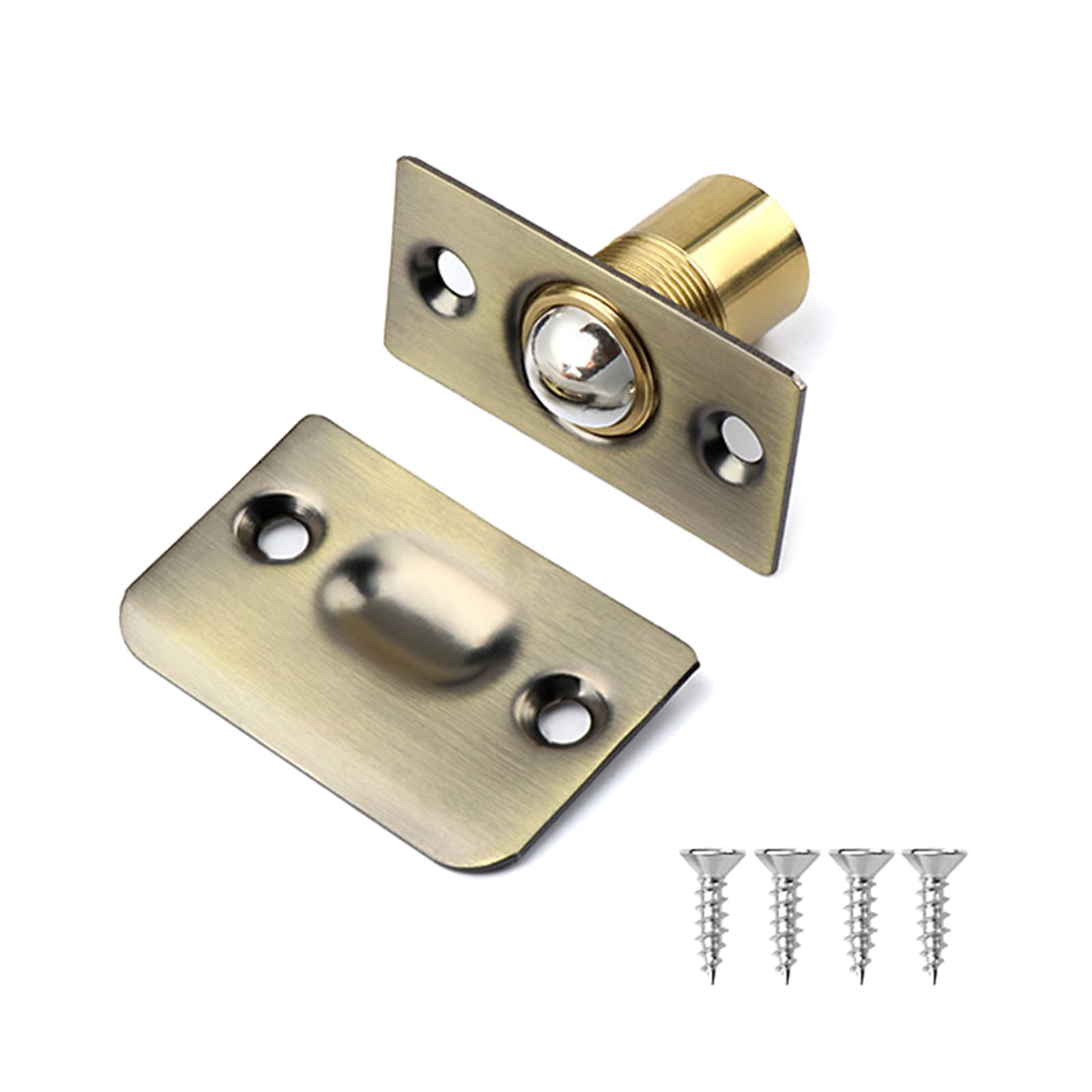 Kalttoy Bronze Industrial Grade Door Catch Interior Door Catch Lasting Use Brass Functional Ball Multi-Color Closet Ball Replacement