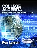 College Algebra: Real Mathematics, Real People