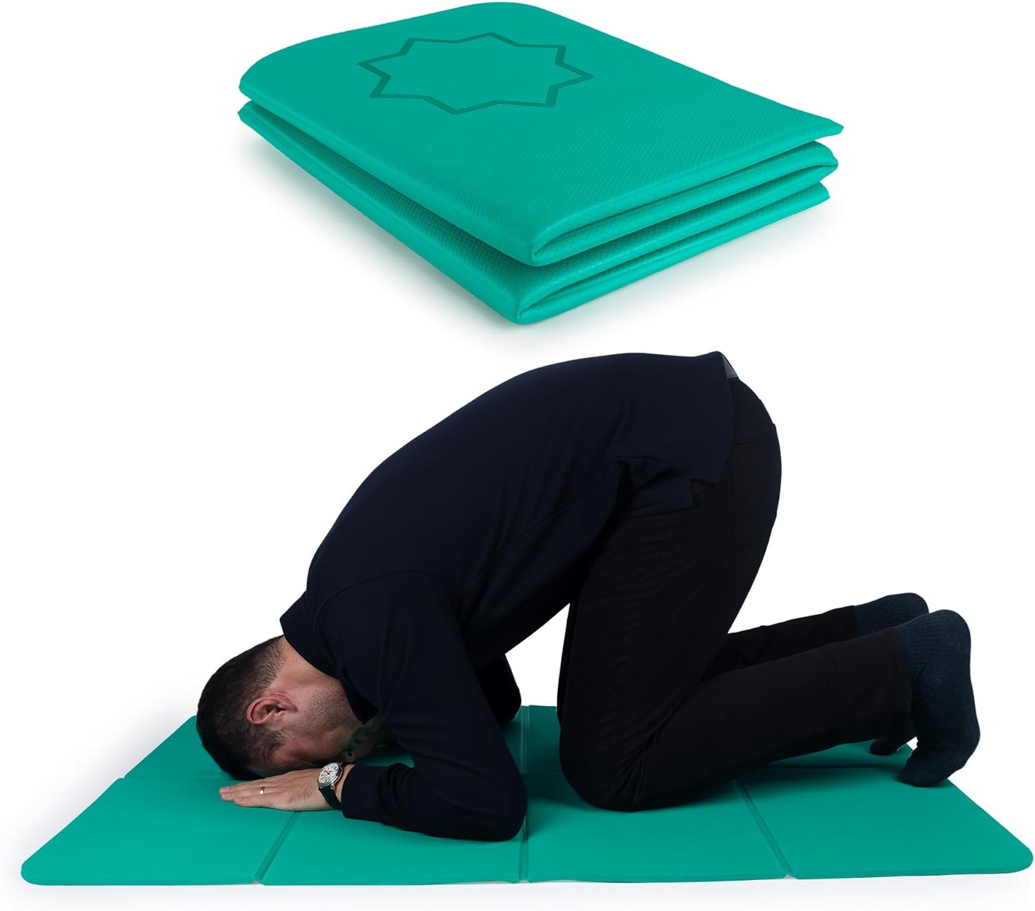 COMFYPRAY Comfortable Foldable Memory Foam Praying Mats Thick Padded
