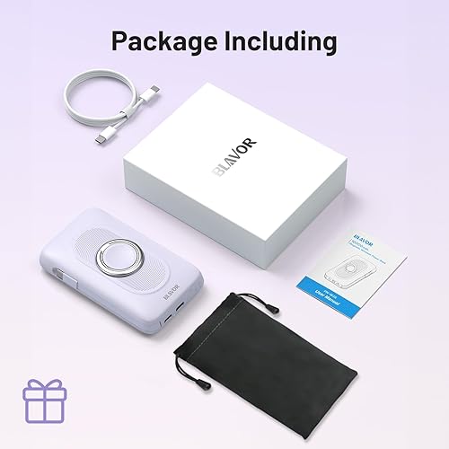 Miniatura 9 de BLAVOR Cargador portátil para Magsafe con cables integrados, PD de 20 W de carga rápida, banco de energía inalámbrico magnético de 10000 mAh,