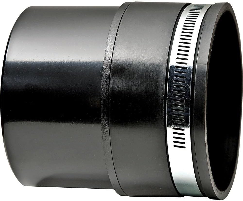 POWERTEC 70149P4 4 Inch Dust Control Flex Cuff with Steel Hose Clamps