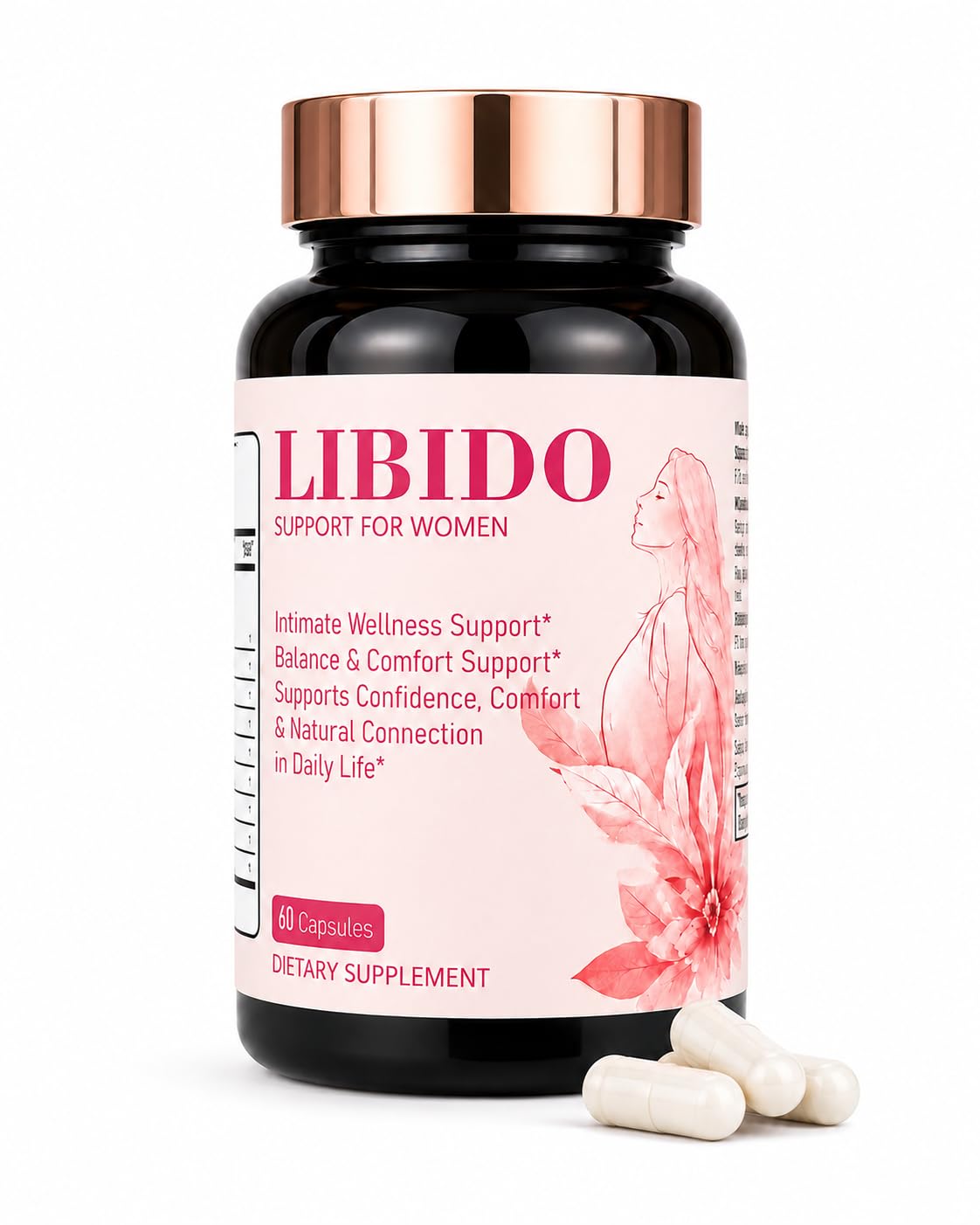 Libido Support for Women, Horny Goat Weed & Maca, 60 Capsules