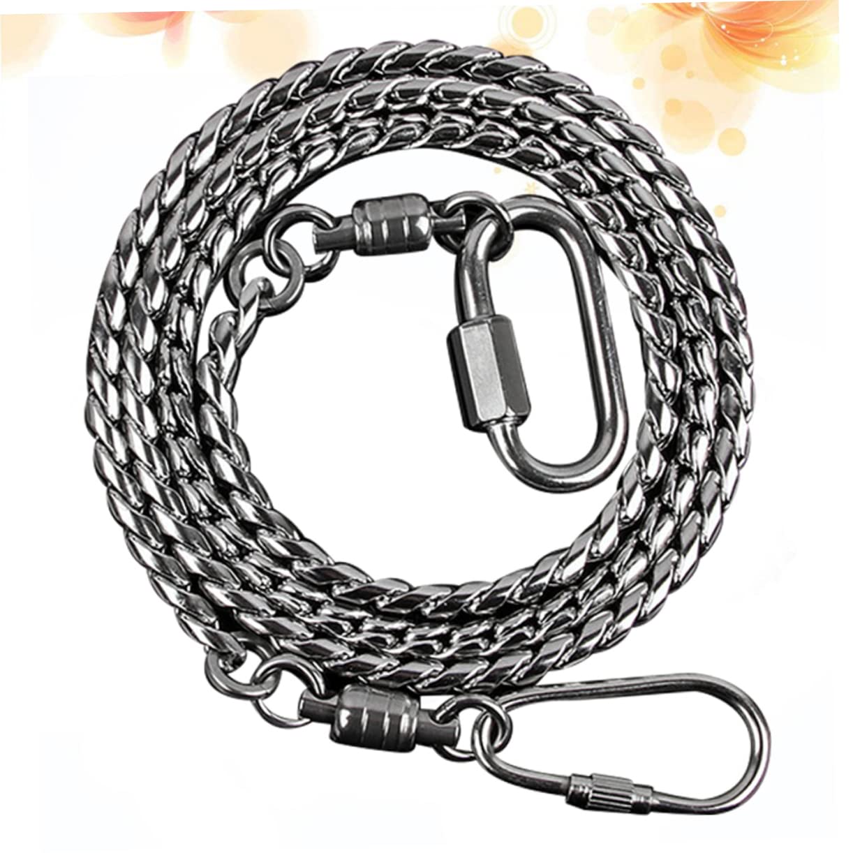 YARNOW 2 Piezas Tobillera de pie de pájaro Bobina Correa de pie de Loro corrente aço inoxidável Decorate decoración de pájaros Cadena de pie de Acero para pájaros Tobillera de pie de Loro