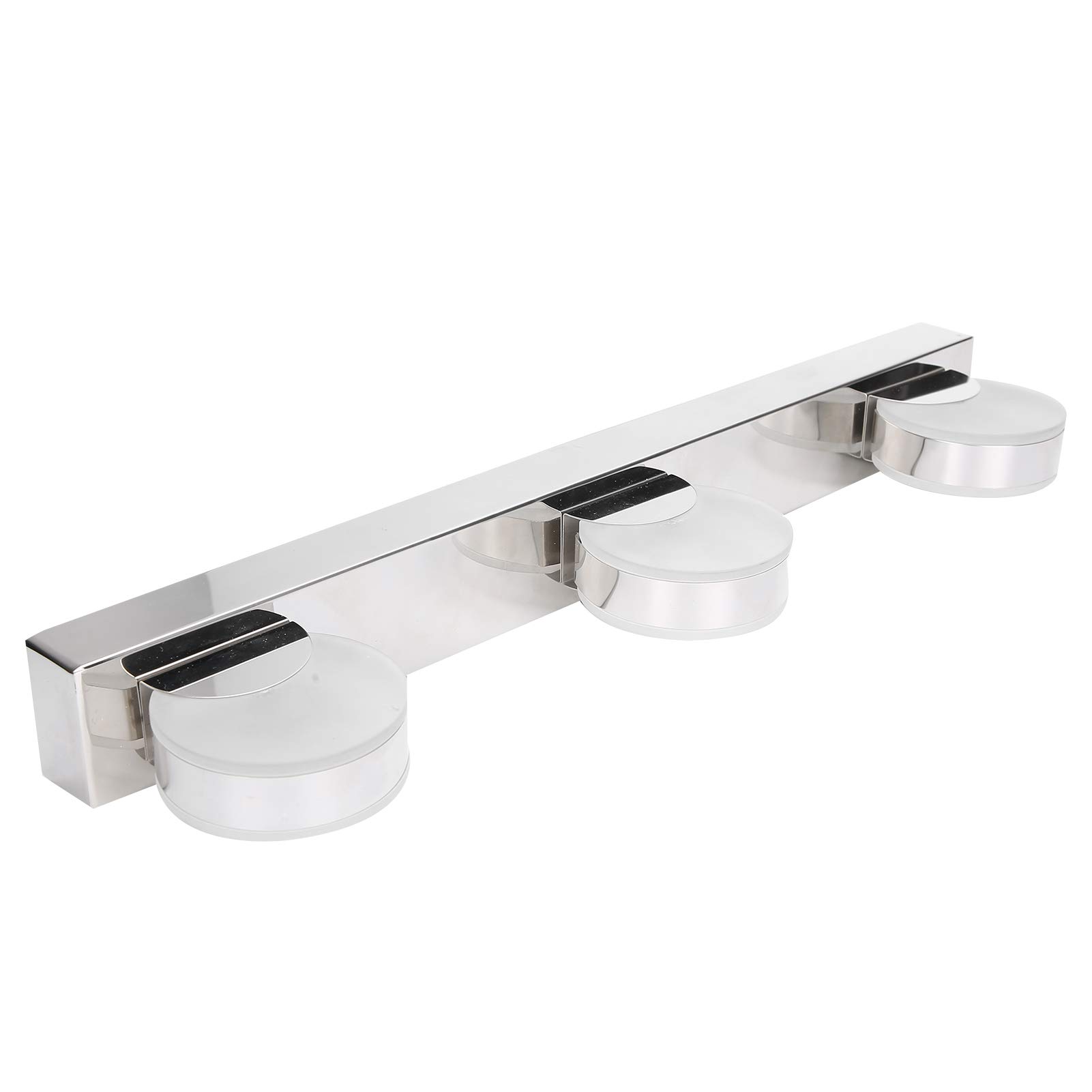 Wakects Lampada da Parete in Acciaio Inox PMMA Specchio Luce Frontale 9W 4000K 104F Testa Orientabile per Bagno Toilette Toeletta Soggiorno Camera da Letto