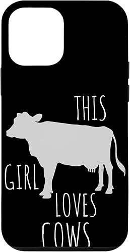Miniatura 10 de Carcasa para iPhone 11, diseño con texto en inglés "This Girl Loves Cows"