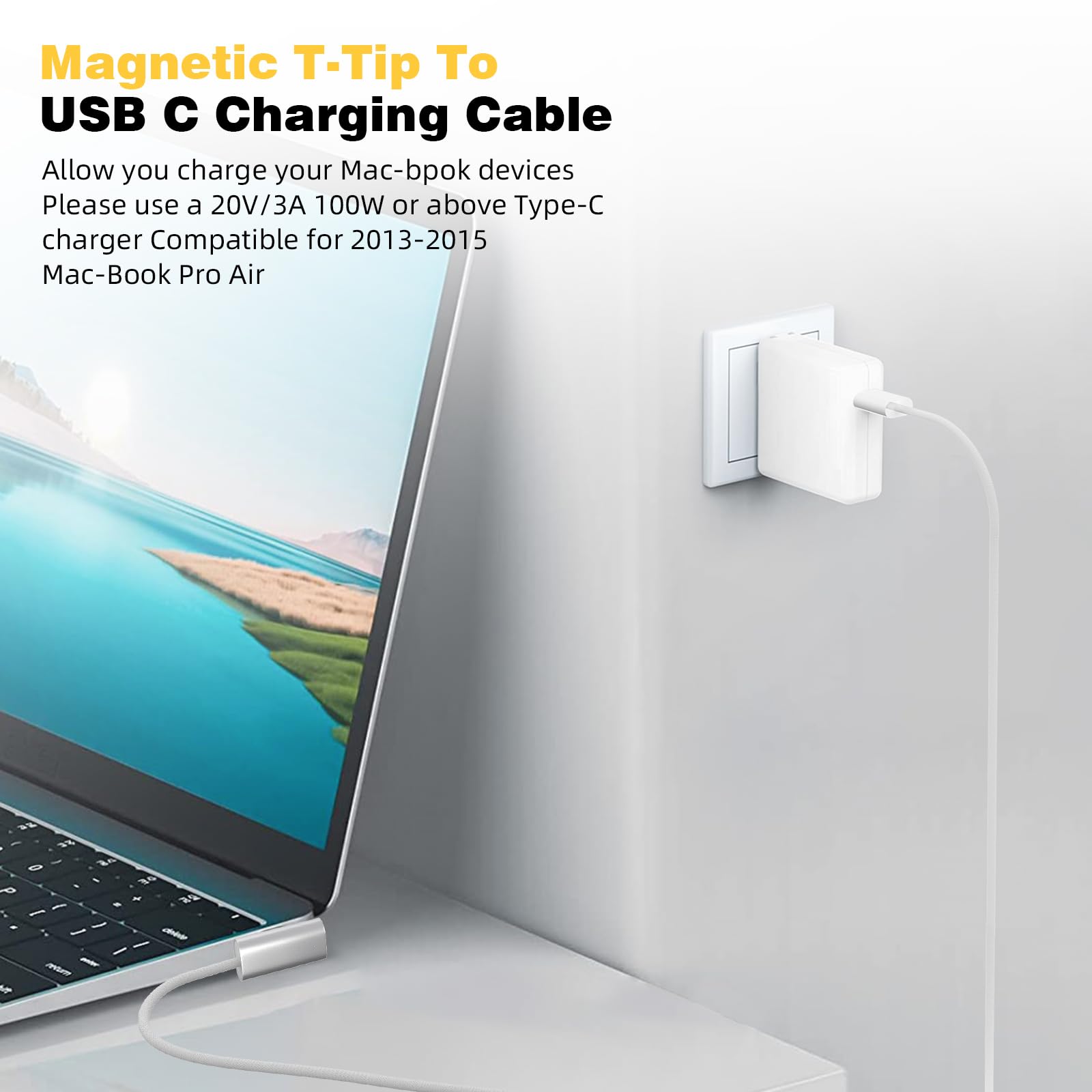 Adattatore Magsafe 2 A USB-C Femmina – Ricarica MacBook Pro/Air – Workshop Outfitters