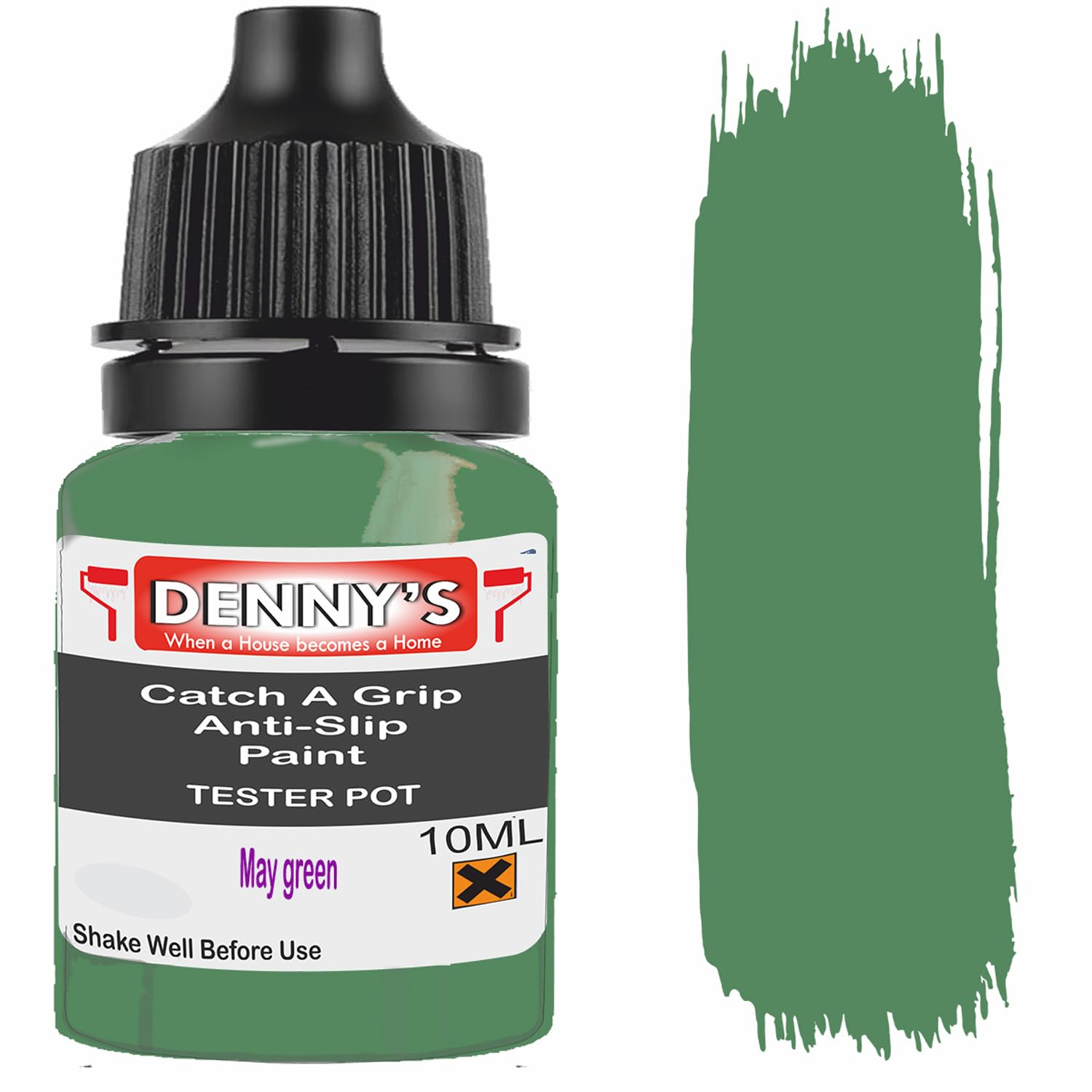 SCOOBYS PAINTS BACK IN THE MIX Catch A Grip Anti Slip Floor Paint – Non Slip Coating for Steps, Railings & Garages – 170 Colours, High Adhesion, Quick Dry, Multiple Sizes (May green, 10ml Tester Pot)