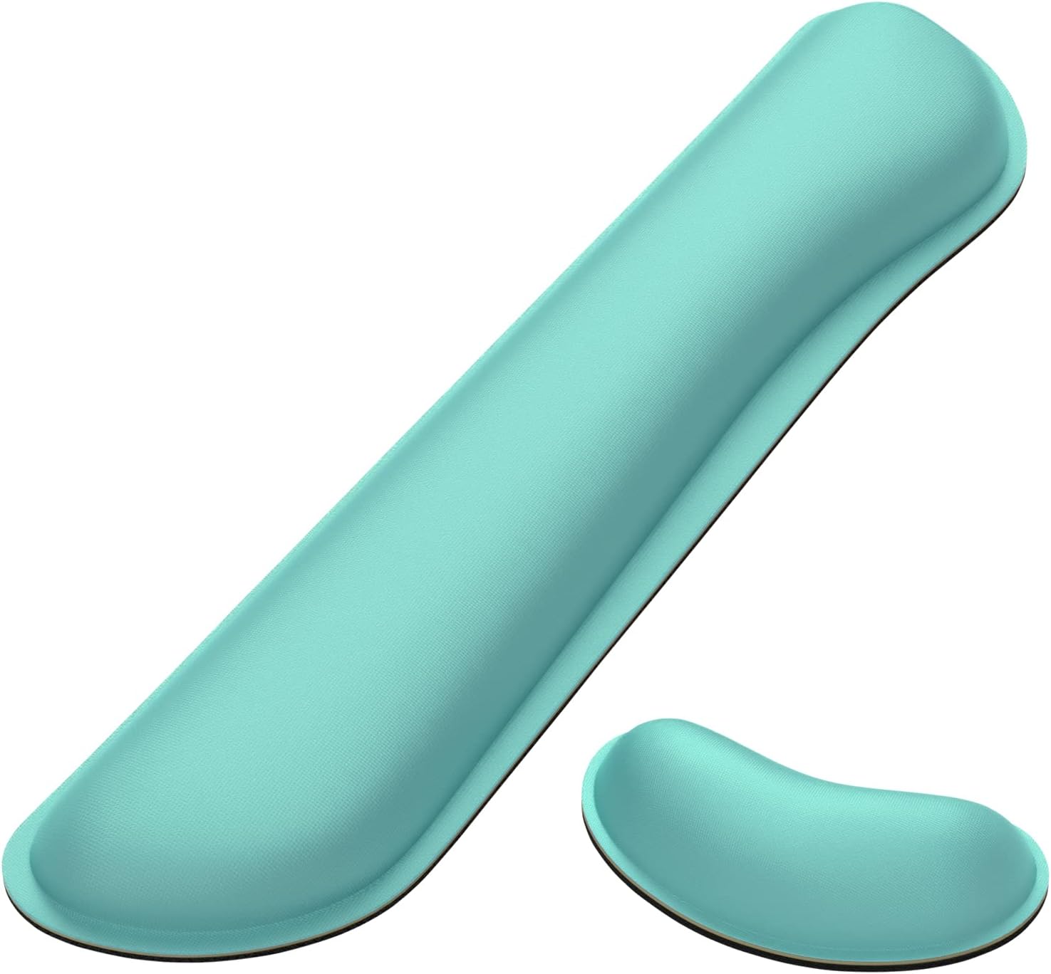 Dapesuom Mouse Wrist Rest, Ergonomic Memory Foam Mouse Wrist for Computer Desk Mats Support, Hand Rest Pad Cushion for Gaming, Office, Laptop, Men, Women, Pain Relief & Easy Typing, Ivory White