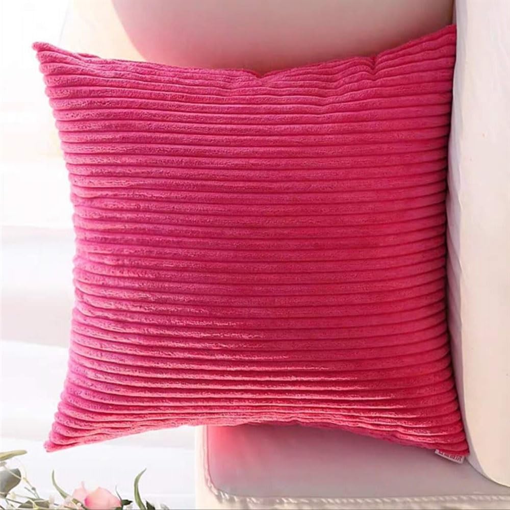 Swj-Swjssb Rose Super King Size Pillow Cases 80X80 75X75 Cm,Square Extra Large Cushion Covers Soft Throw Pillow Cover With Zipper Corduroy Decorative Pillowcases For Sofa Couch(,30X30 Inch 1Pc)