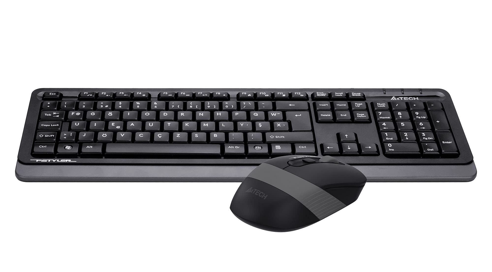 A4 Tech FG1010 Fstyler Wireless (F) turecka klawiatura multimedialna Fn + zestaw 2000 Dpi Nano Optical Mouse