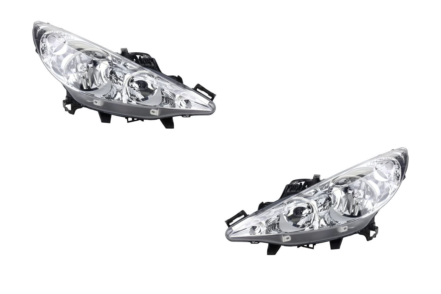 Johns, Scheinwerfer Halogen passend für Peugeot 207 02/06- H1 H7 Set L R