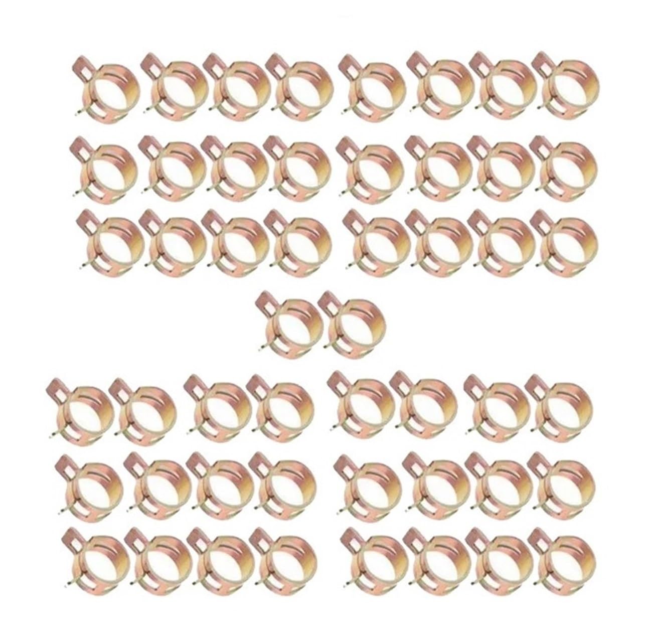 Clip a molla per tubo flessibile, 50 pezzi, 5 mm, 6 mm, 7 mm, 8 mm, 9 mm, clip a molla per tubo dell'acqua, morsetti di fissaggio