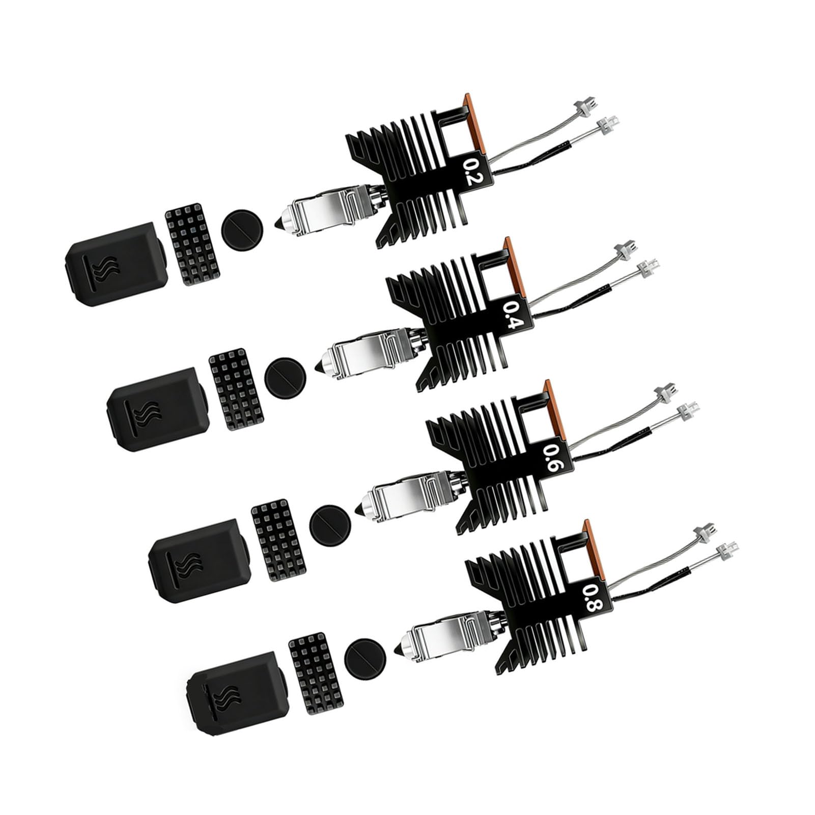 Zestaw Hotendu z grzałką ceramiczną 48 W do Snapmaker U1 | Dysze ze Stali Hartowanej 0,2 Mm 0,4 Mm 0,6 0,8 do Szybkiej Wymiany Drukarki 3D