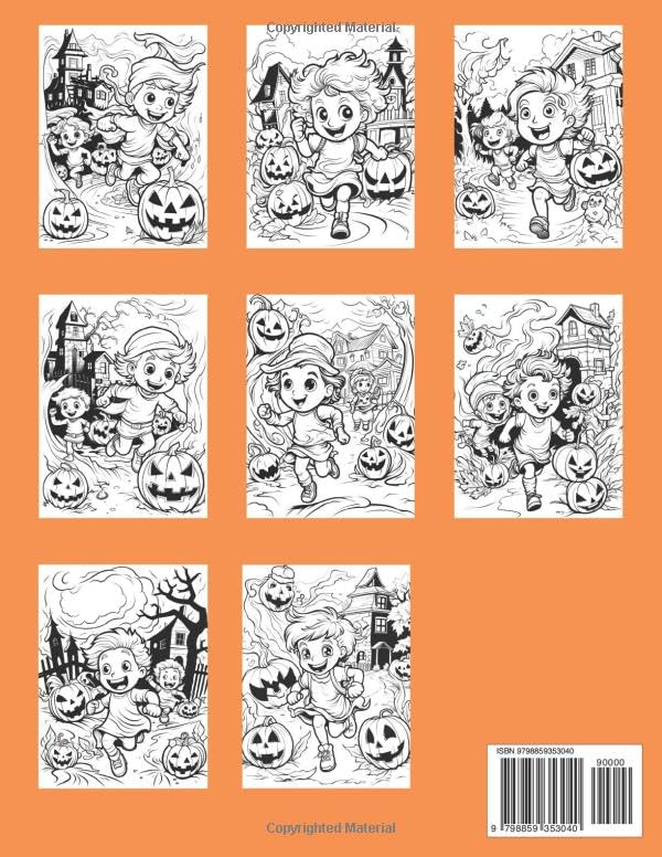 Creepy Halloween Coloring Book for Adults and Kids: A Coloring Book Features Kawaii, Cute Spooky children's for Stress Relief & Relaxation image 3
