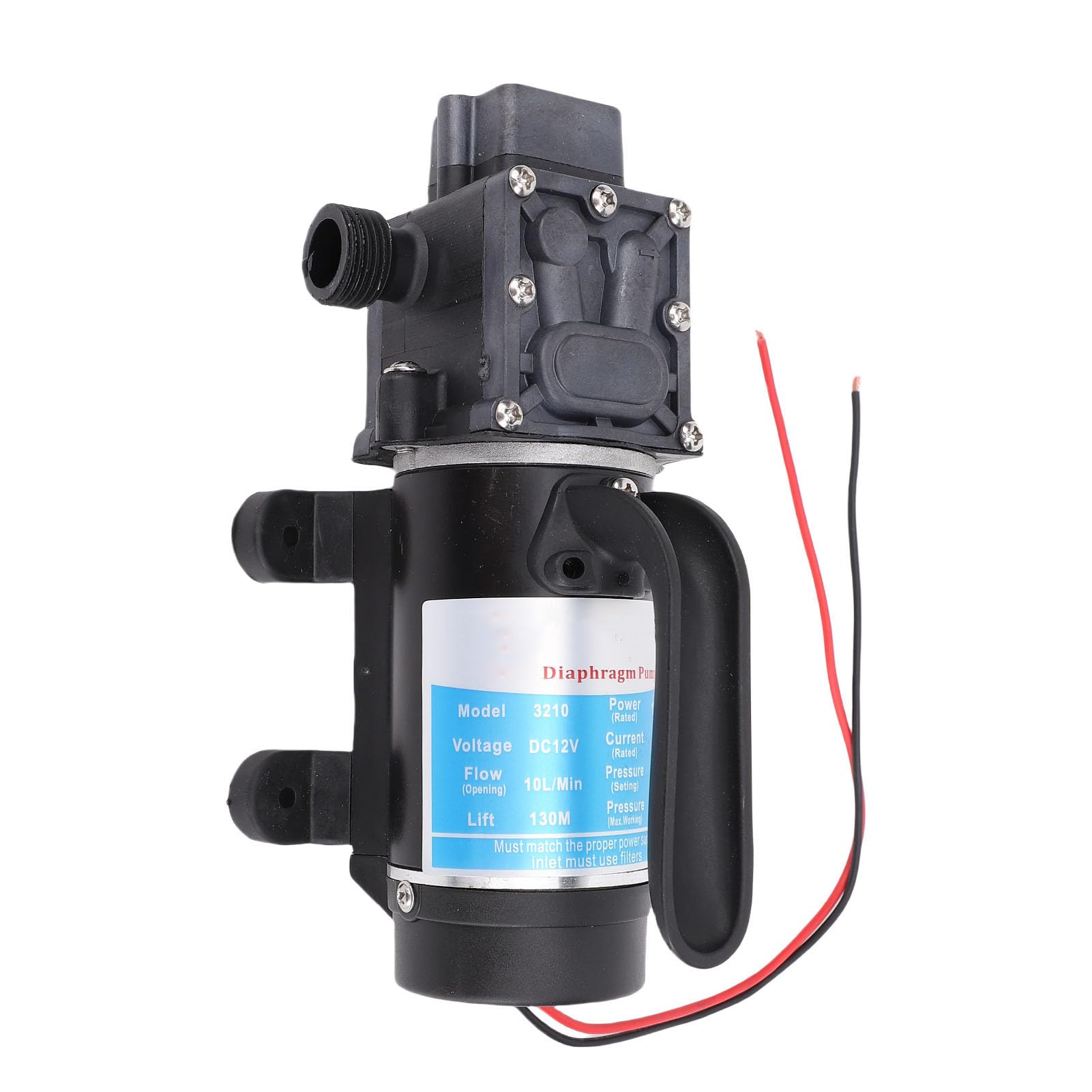 SEAFRONT Elektryczna Pompa Membranowa 120 W G1/2 Głowica 130 M Samozasysająca Pompa Wodna o Ciśnieniu 45 PSI Przepływ 4 GPM dla Kamperów Zaopatrzenie W wodę Gospodarstwa Domowego
