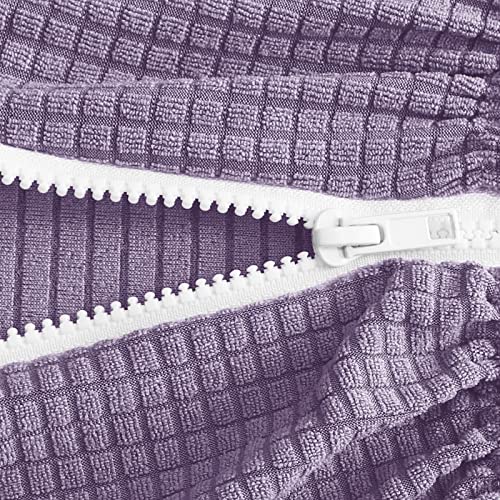 Image of FORCHEER Office Chair Armrest Cover Stretchable Water Resistant Spandex Stretch Jacquard Computer Office Chair Arm Pad Covers Chair Slipcover for Desk Chairs Arm 2P-Purple