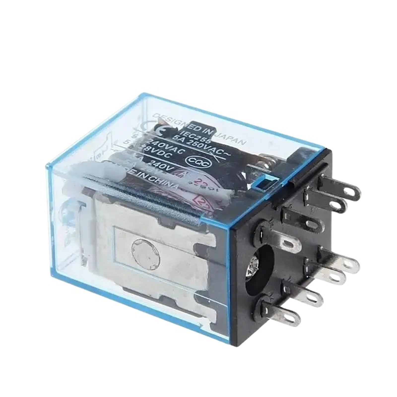 Bobina de relé MY2P HH52P MY2NJ Interruptor de relé electromagnético mini DPDT general con base de zócalo LED CA 110 V 220 V 12 V 24 V(AC 220V)