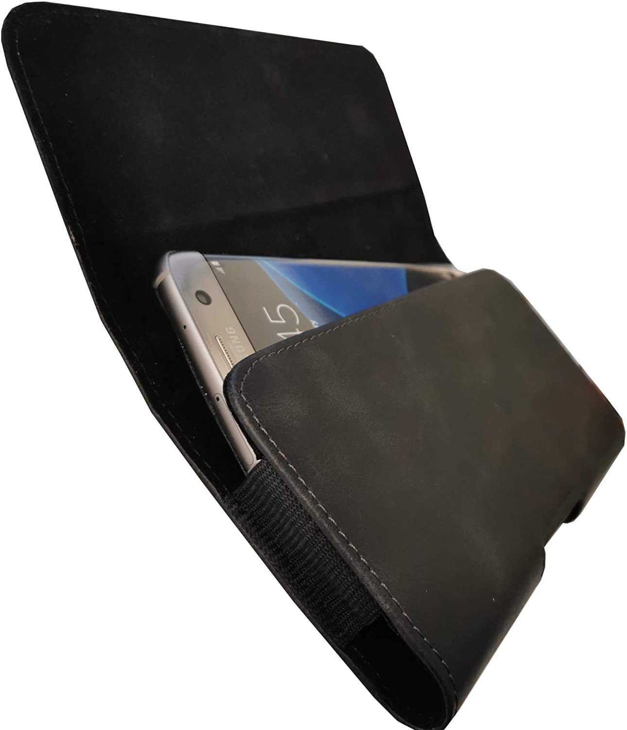 Étui de Ceinture adapté pour Samsung Galaxy A17 A07 A56 A36 A16 A06 A55 A35 A25 A15 A05 A54 A34 A14 A53 A52 S20 FE S22 S23 S24 S25 S26 Ultra 5G | Pochette de Ceinture avec Clip et Passant | 1A Noir