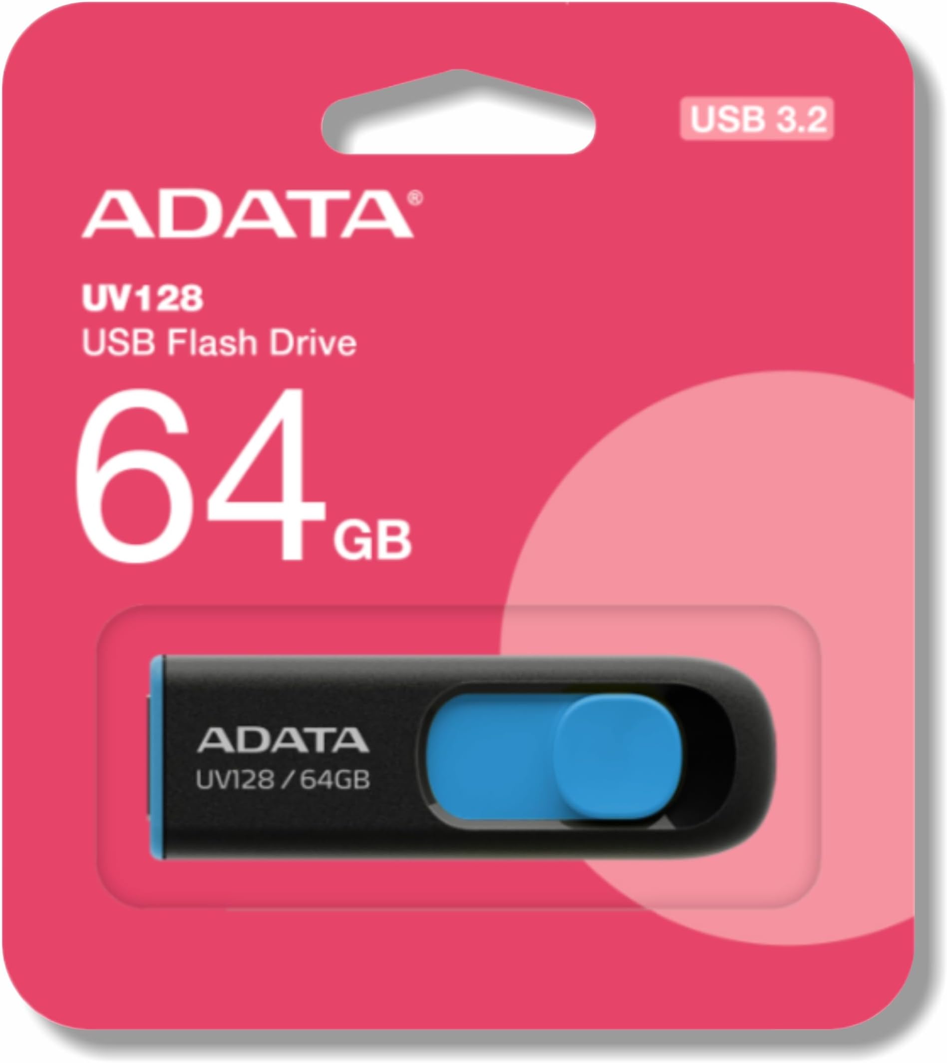 Pen Drive 64GB USB 3.2 Ultra Rápido A DATA UV128