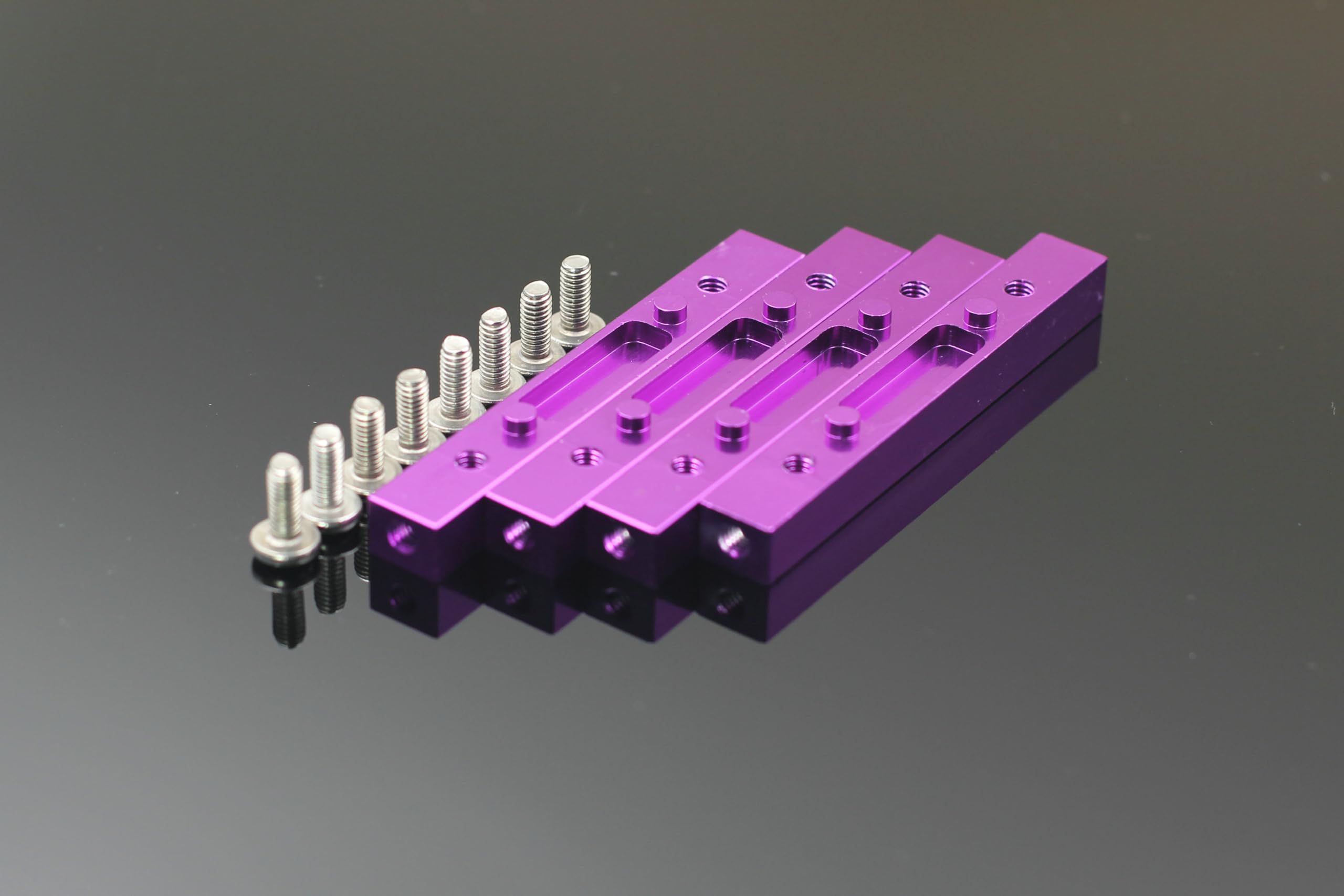 CNC Aluminum Front & Rear Bulkhead Mout S 1/8 RC Car HPI Savage 21 25 SS 3.5 4.6 Flux X XL Upgrade Part (Purple)