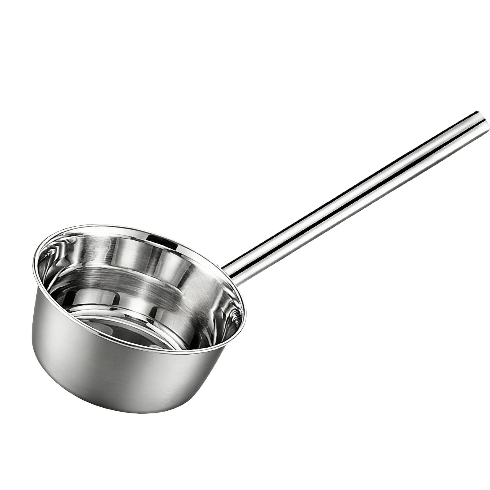 Cucharón de acero inoxidable con mango extendido para uso profesional en cocina y restaurante, cuchara de agua de agarre ergonómico, cucharón multiusos