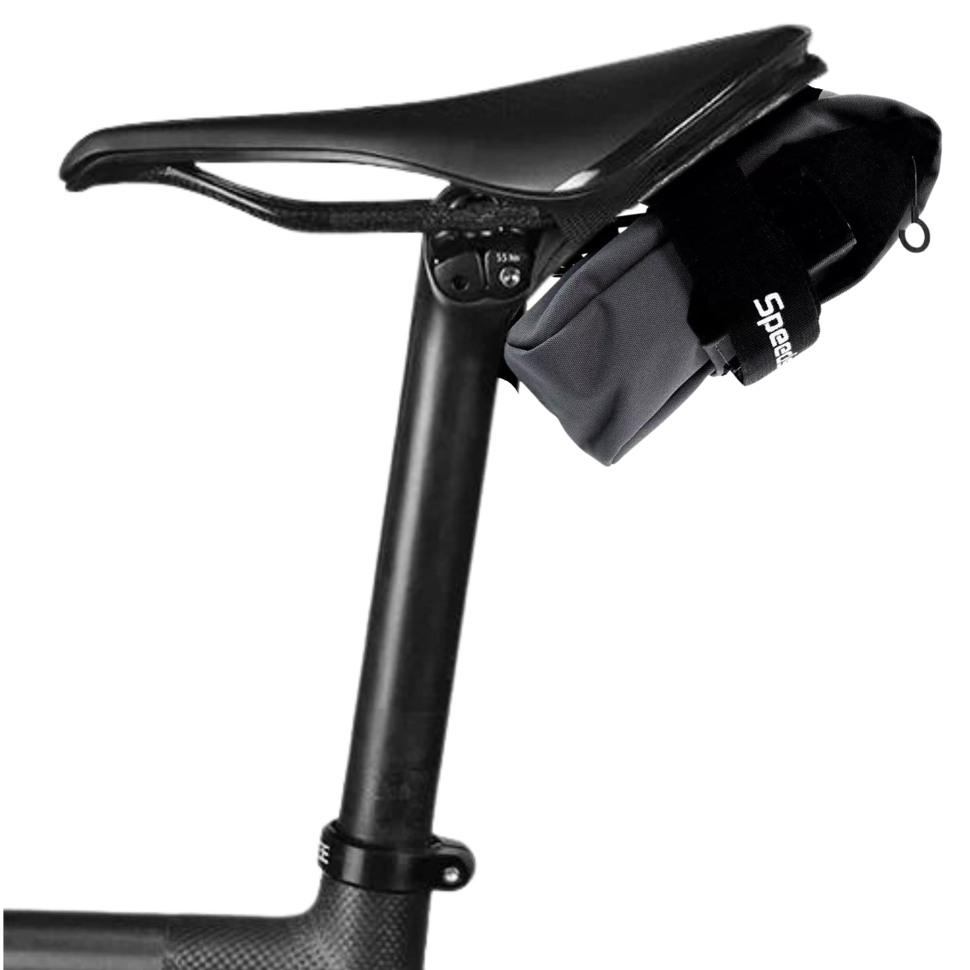 Ranger 2.0 Large Bike Saddle Bag – Waterproof Under Seat Pack for MTB, Gravel & Plus Tire Bikes – Lightweight, Rattle-Free Tool Storage – Fits Most Dropper Posts – Grey